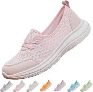 Women's Soft Sole Mesh Comfort Orthopedic Shoes-2025 New Slip on Walking Shoes with Arch Support Walking Shoes Comfort