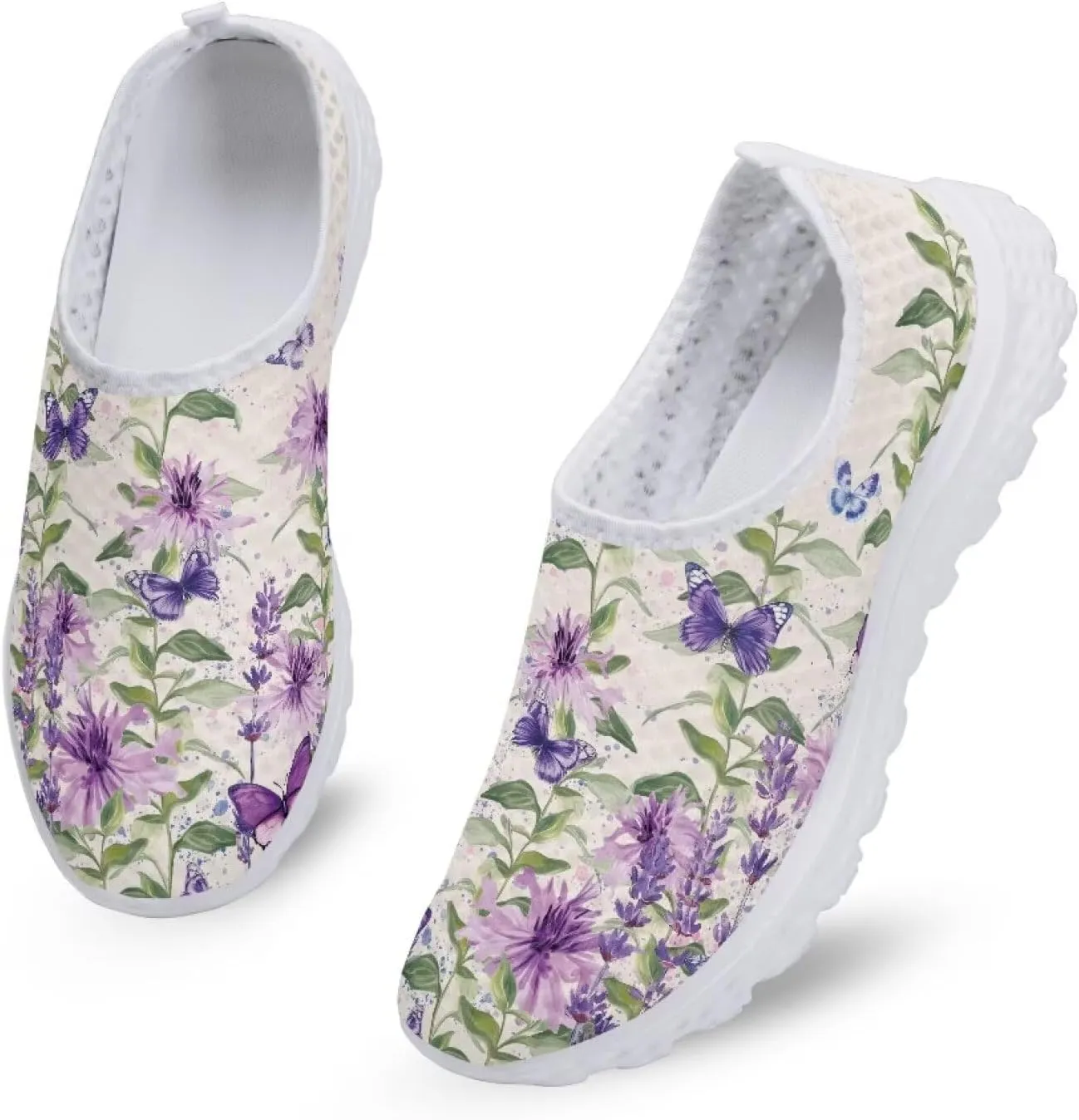 Womens Walking Shoes Slip-on Leisure Shoe Lightweight Breathable Casual Soft Sole Ladies Mesh Dog Walking Shoes