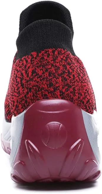 Women's Walking Shoes Sock Sneakers - Mesh Slip On Air Cushion Lady Girls Modern Jazz Dance Easy Shoes Platform Loafers