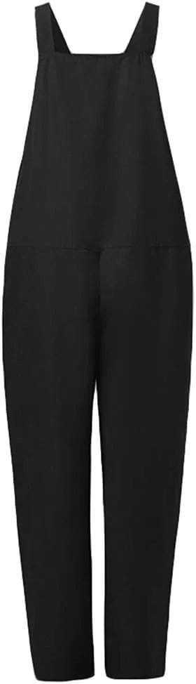 Women's Wide Leg Linen Pants 2025 Summer Elastic High Waisted Palazzo Pants Yoga Flowy Trousers with Pockets
