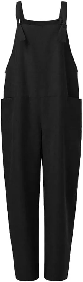 Women's Wide Leg Linen Pants 2025 Summer Elastic High Waisted Palazzo Pants Yoga Flowy Trousers with Pockets