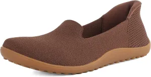 Womens Wide Toe Box Slip on Walking Shoes Non Slip Shoes Arch Support Casual Loafers Soft Knit Shoes