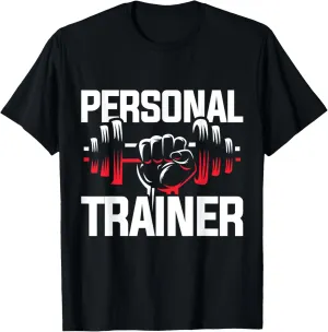 Workout Gift Dumbbell Personal Trainer T-Shirt