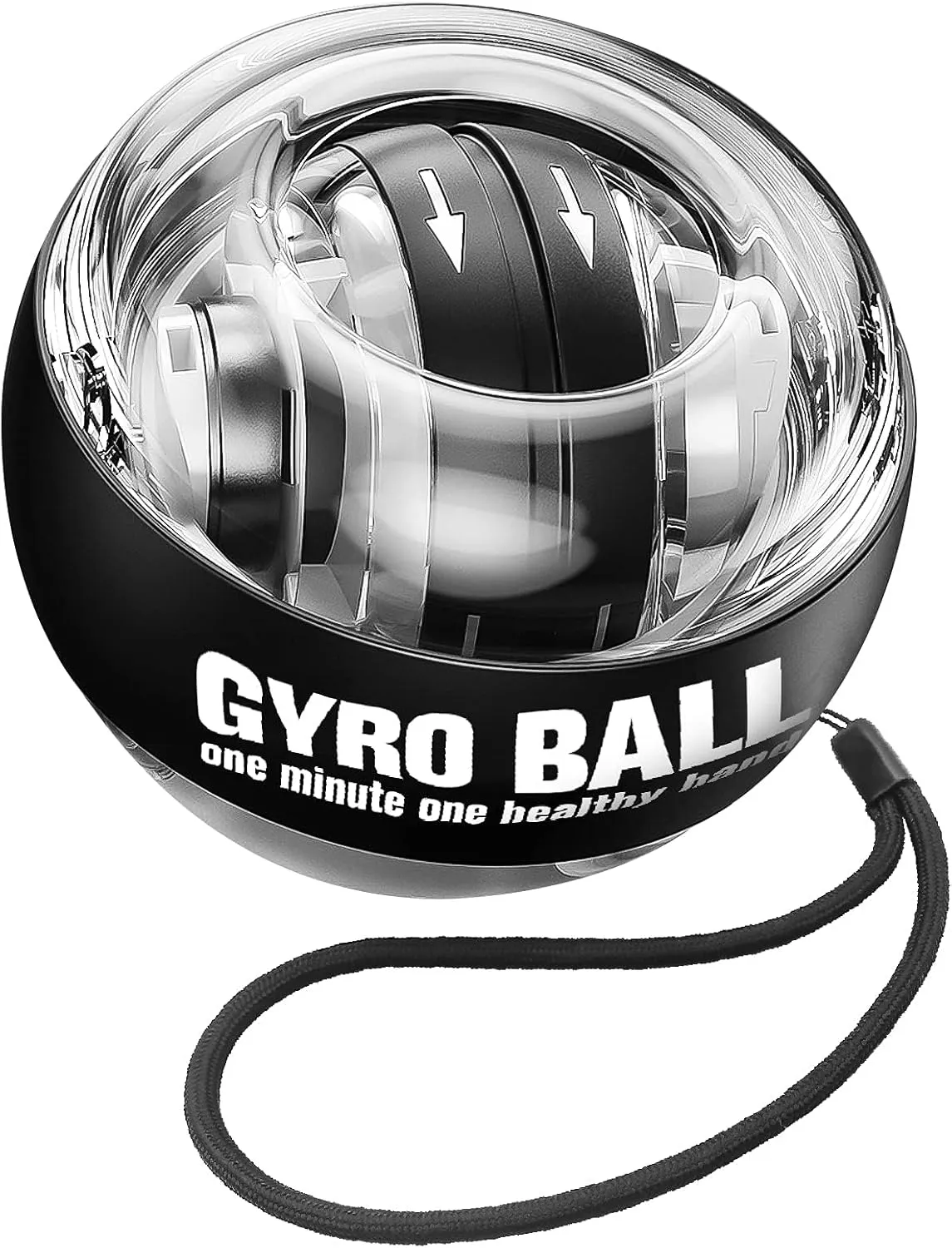 Wrist Trainer Ball Auto-Start Gyroscopic Forearm Exerciser Gyro Ball for Strengthen Arms, Fingers, Bones and Muscles