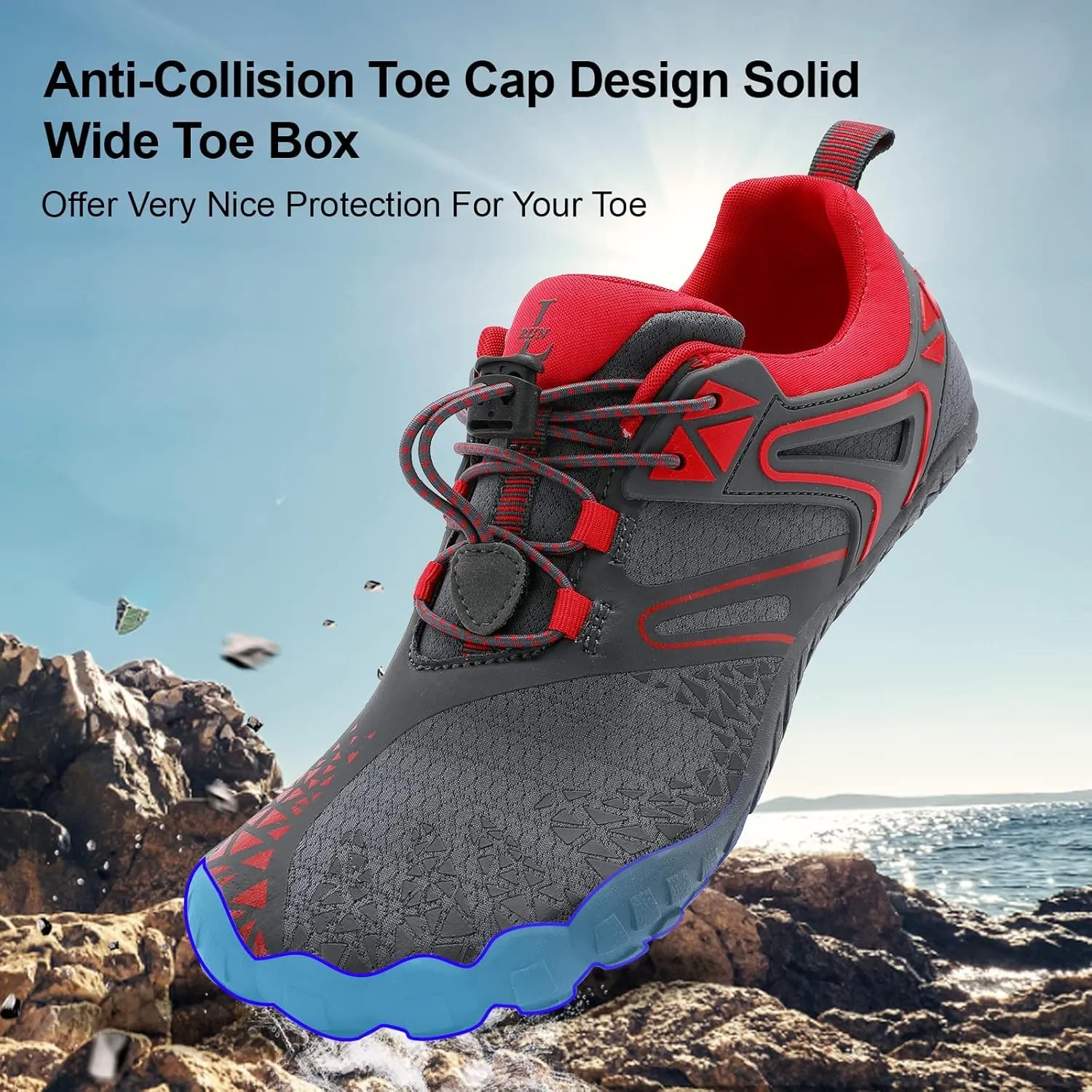 XIHALOOK Athletic Hiking Water Shoes Womens Mens Quick Dry Barefoot for Beach Walking Kayaking Surfing Training