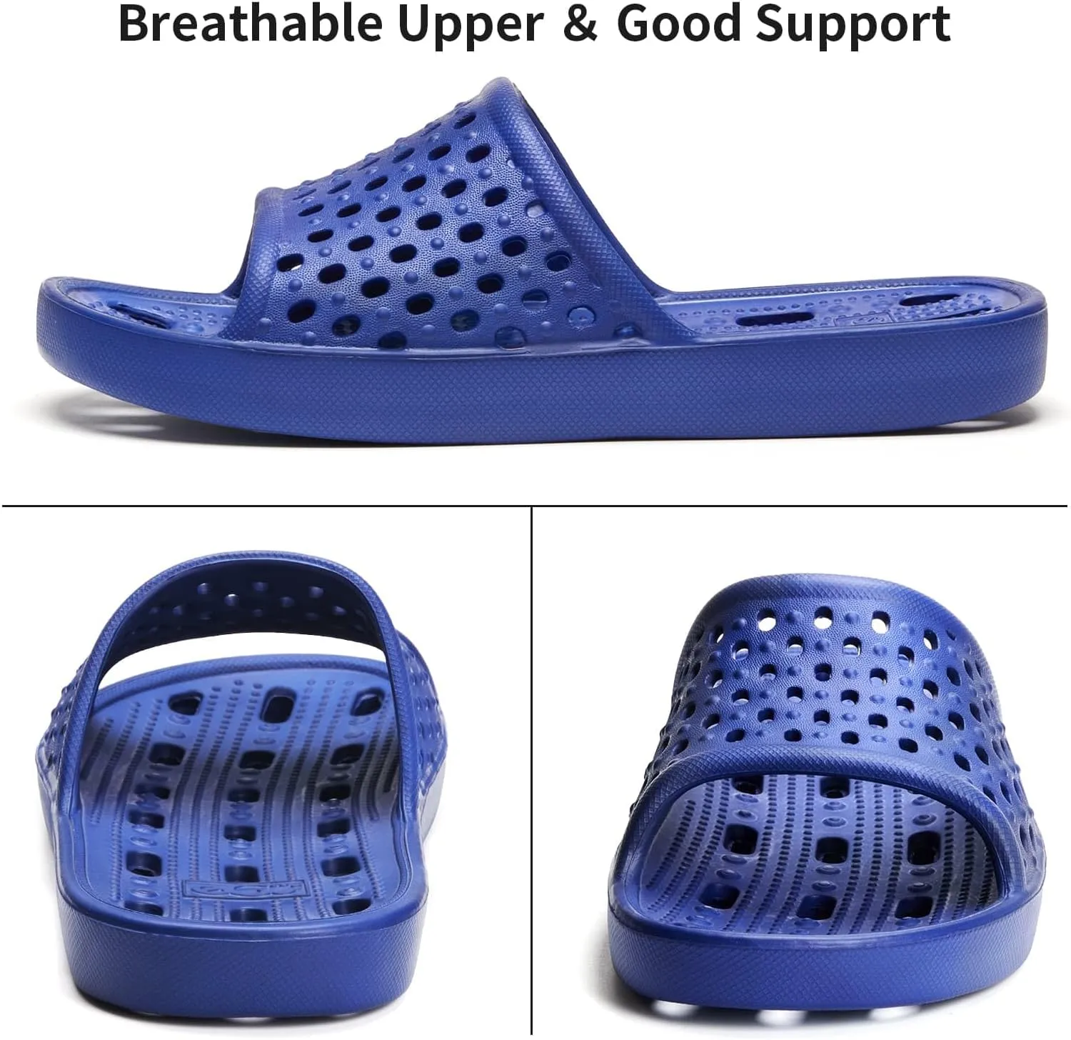 Xomiboe Shower Shoes Quick Drying Non-Slip Comfortable Men Women House Slippers