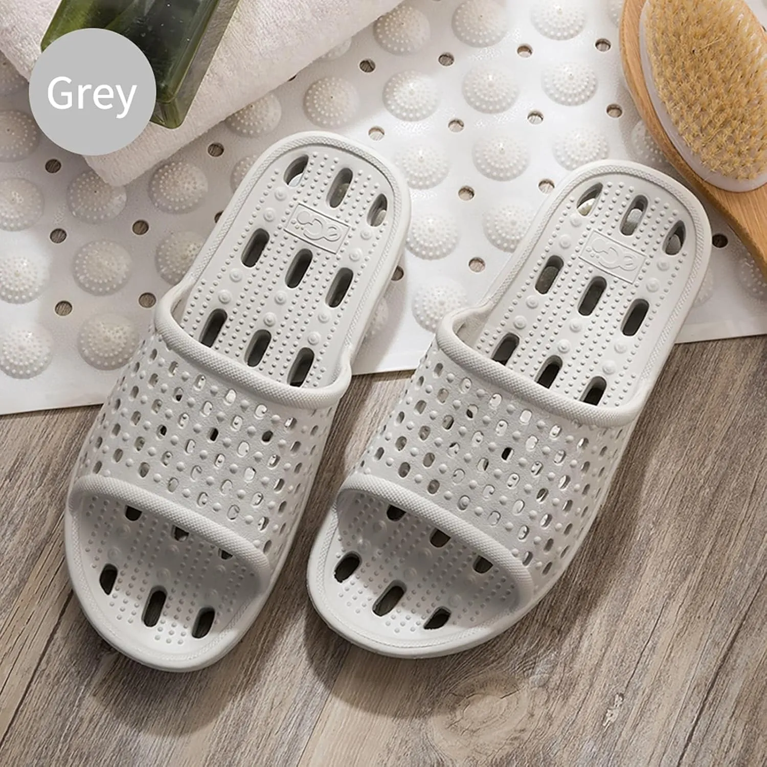 Xomiboe Shower Shoes Quick Drying Non-Slip Comfortable Men Women House Slippers