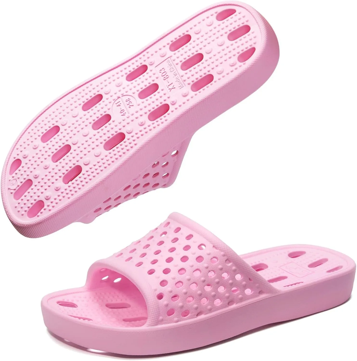 Xomiboe Shower Shoes Quick Drying Non-Slip Comfortable Men Women House Slippers