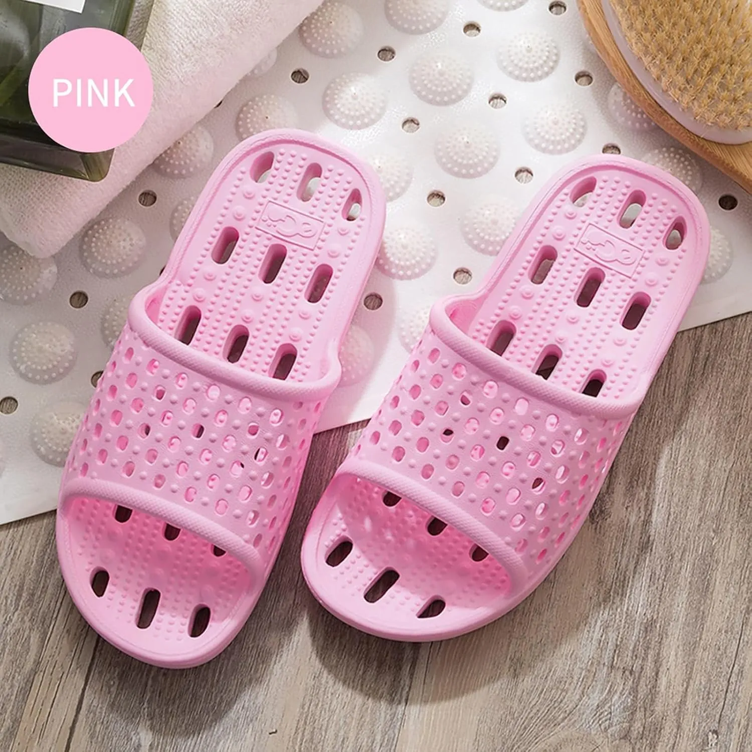 Xomiboe Shower Shoes Quick Drying Non-Slip Comfortable Men Women House Slippers
