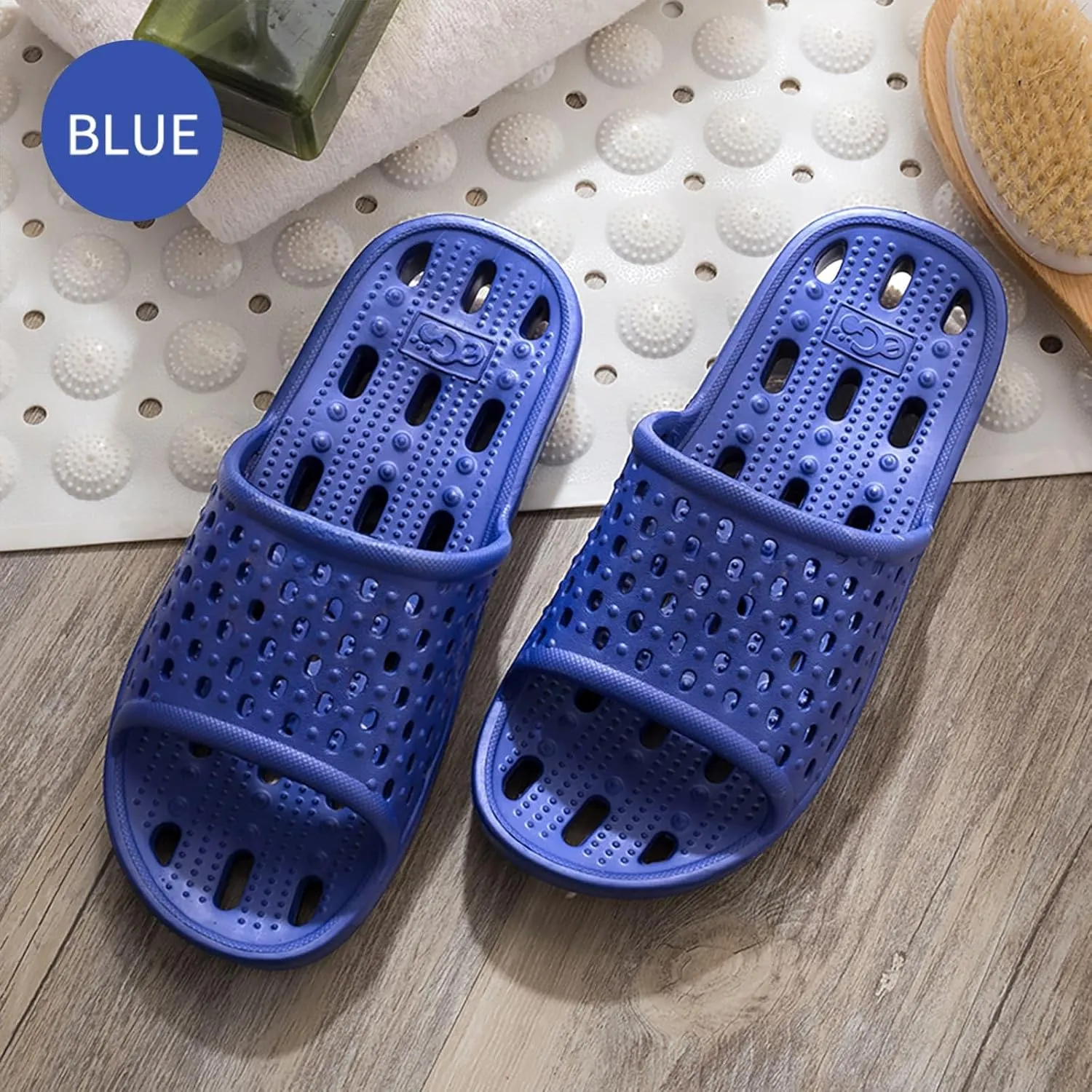 Xomiboe Shower Shoes Quick Drying Non-Slip Comfortable Men Women House Slippers