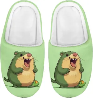 Xpyiqun Boys Girls Slippers Kids House Shoes Soft Plush Fuzzy Home Slippers Non-slip Slip On Shoes Size 9-14.5