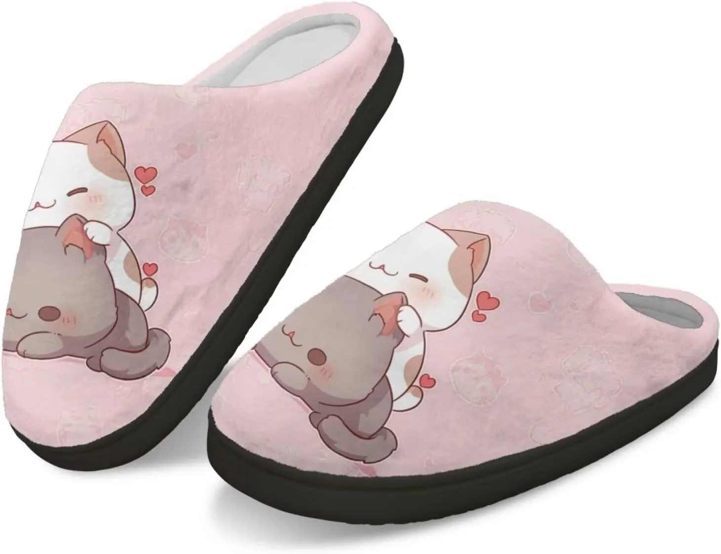 Xpyiqun Slippers Women Men Slip On House Shoes Fuzzy Warm Winter Slippers Size 4-12