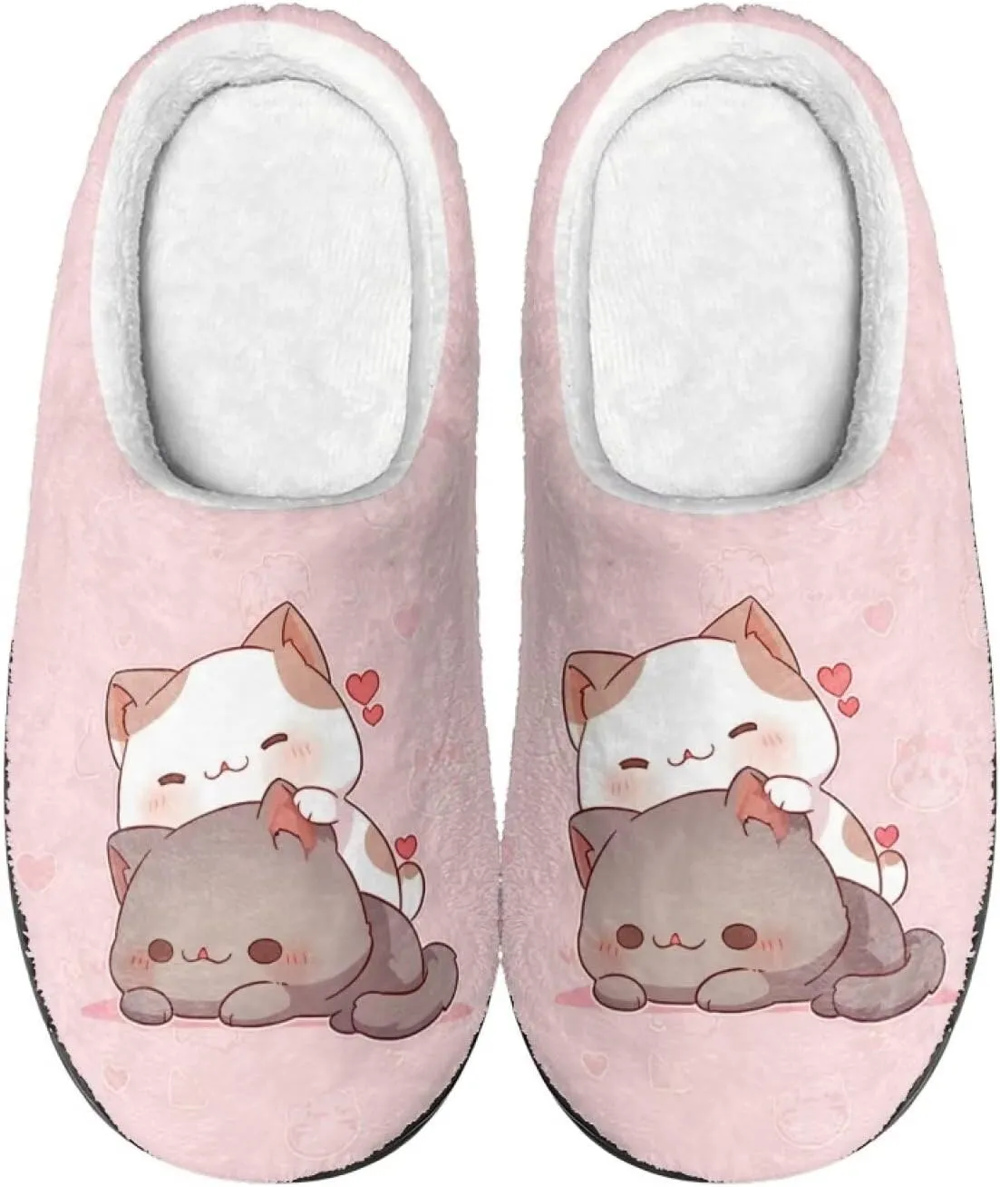 Xpyiqun Slippers Women Men Slip On House Shoes Fuzzy Warm Winter Slippers Size 4-12
