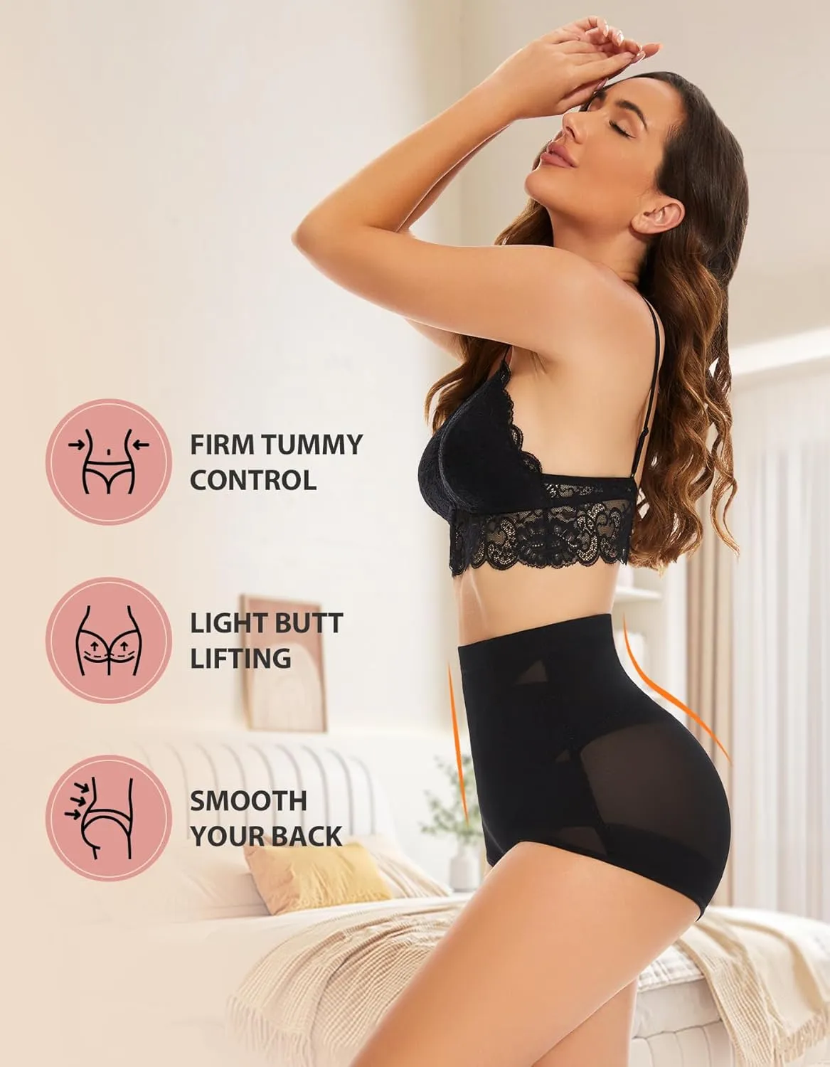 YADIFEN High Waisted Shapewear for Women Tummy Control Panties Slimming Body Shaper Compression Underwear Stomach Girdle