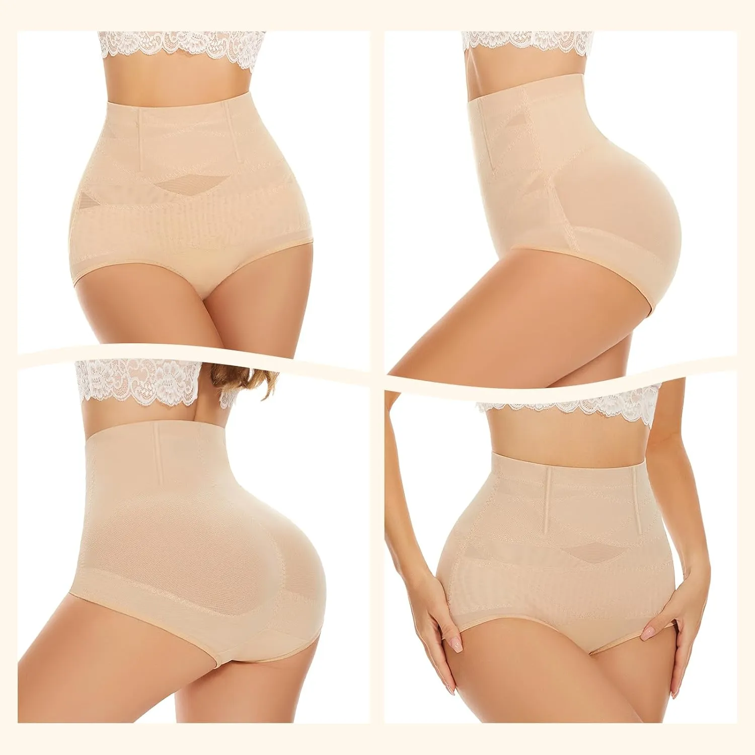 YADIFEN High Waisted Shapewear for Women Tummy Control Panties Slimming Body Shaper Compression Underwear Stomach Girdle