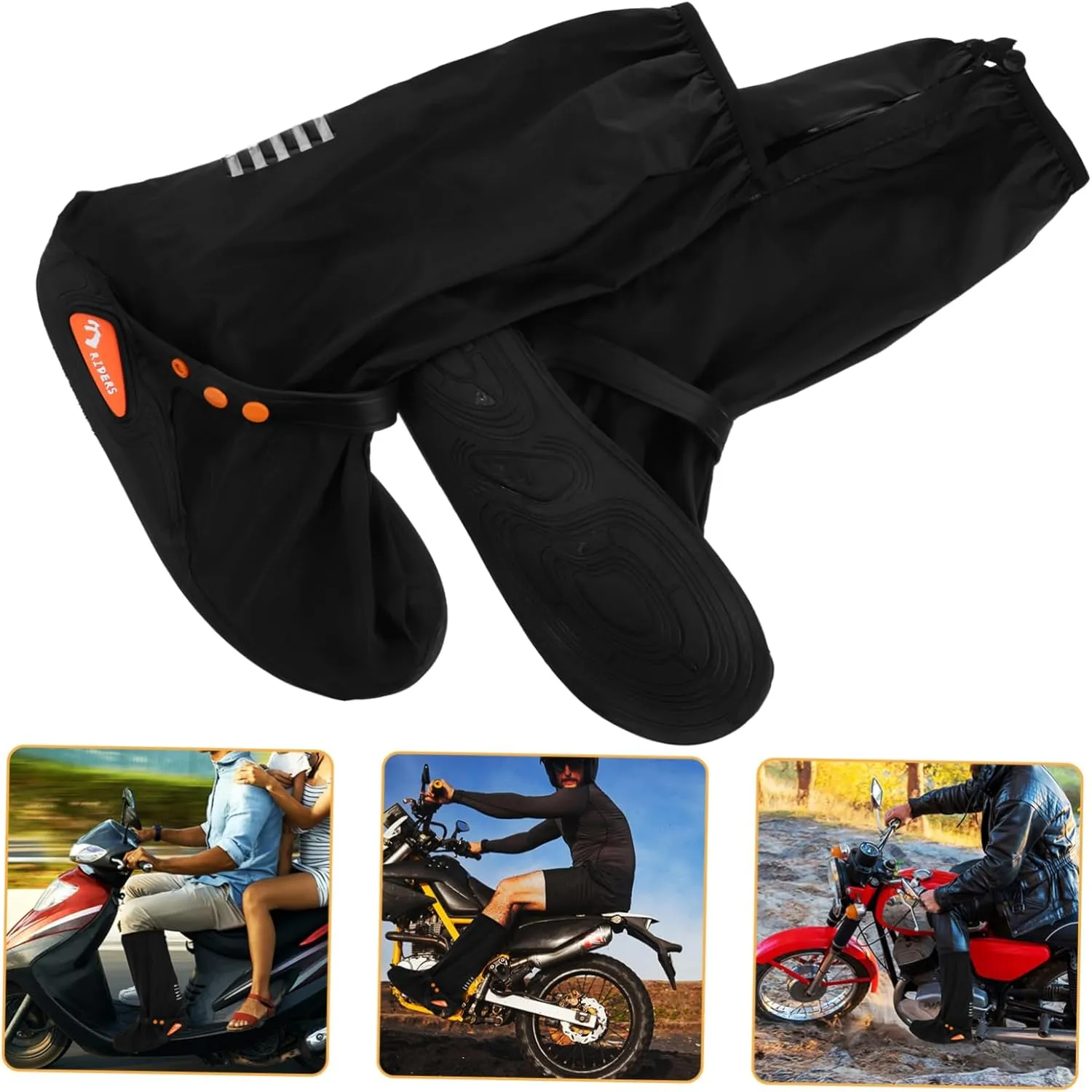 Yardwe Rainproof Shoe Cover Rain Shoe Covers Motorcycle Shoes Cover Cycling Shoes Cover Rain Gear Ski Boot