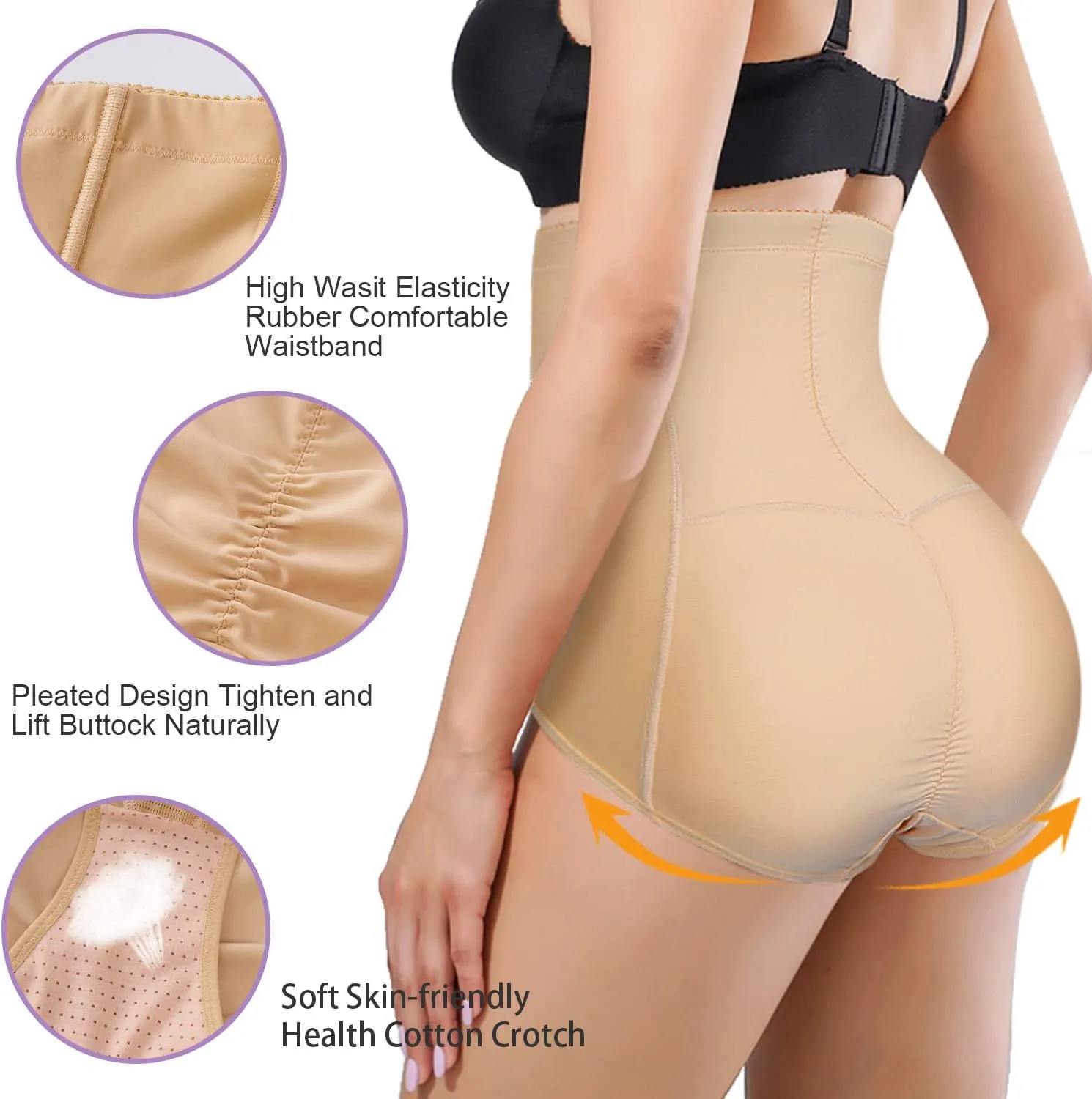 YERKOAD Women Tummy Control Panties Shapewear Bodysuit Butt lifter Shorts Hi- Waist Trainer Body Shaper Underwear Slim Corset