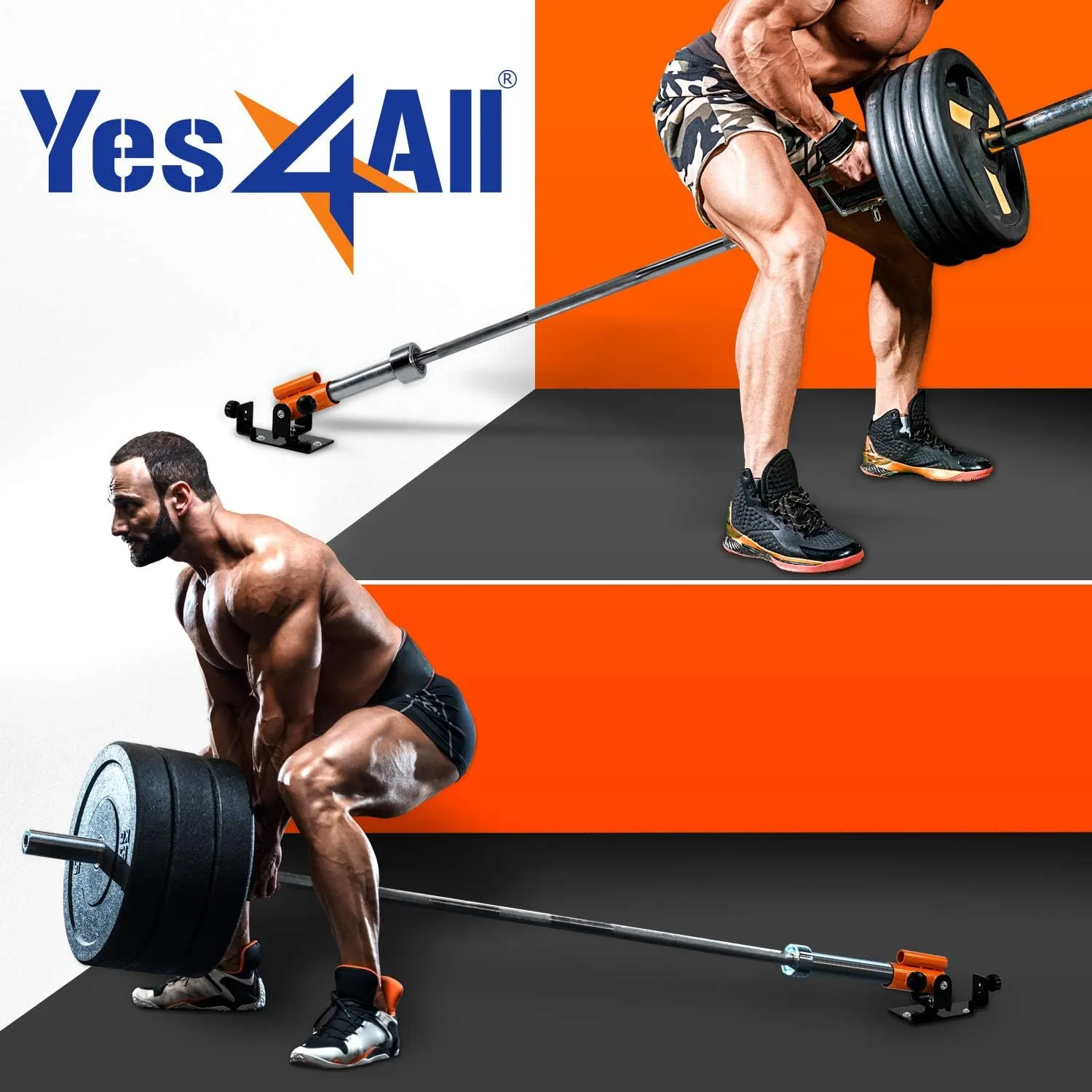 Yes4All Deluxe T-Bar Row Platform – Full 360° Swivel & Easy to Install – Fits 1” Standard and 2” Olympic Bars (8. Black - T-Bar Row Platform   Lock Jaw 1inch & 2inch)