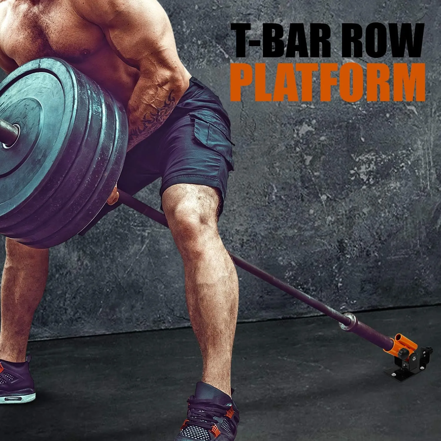 Yes4All Deluxe T-Bar Row Platform – Full 360° Swivel & Easy to Install – Fits 1” Standard and 2” Olympic Bars (8. Black - T-Bar Row Platform   Lock Jaw 1inch & 2inch)