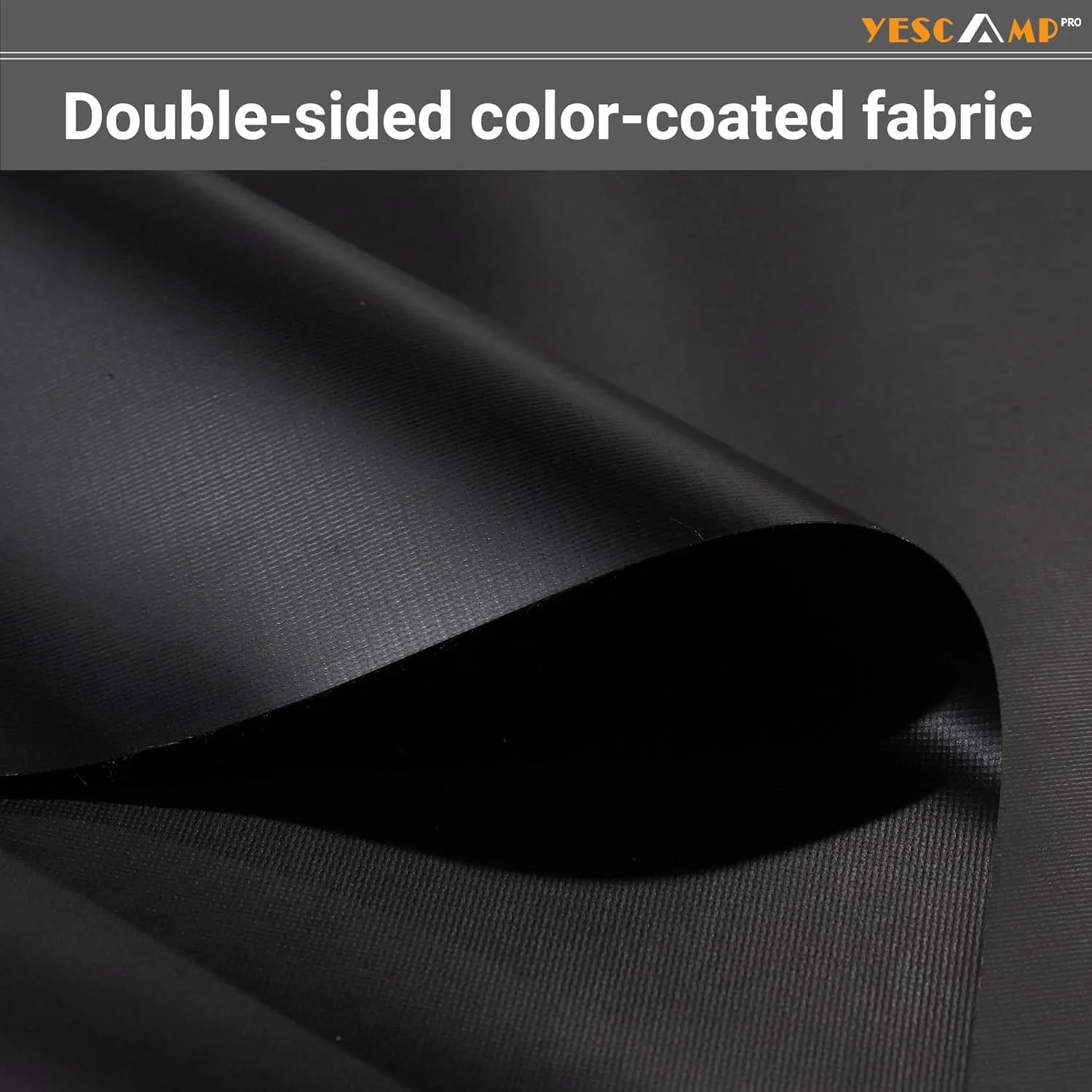 YESCAMP RV Slide Topper Awning Slide Out Awning Kit Cover Assembly,Modular Slideout Awning Protection for RVs,5th Wheels,Travel Trailers and Motorhomes,Black,13'6''(13'1''Fabric)