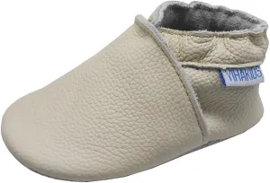YIHAKIDS Baby Leather Shoes Soft Sole First Walking Moccasins Infants Toddler Boys Girls Crawling Slippers Slip-on Shoes Solid Color Shoes