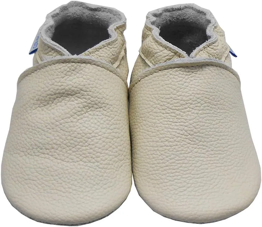 YIHAKIDS Baby Leather Shoes Soft Sole First Walking Moccasins Infants Toddler Boys Girls Crawling Slippers Slip-on Shoes Solid Color Shoes