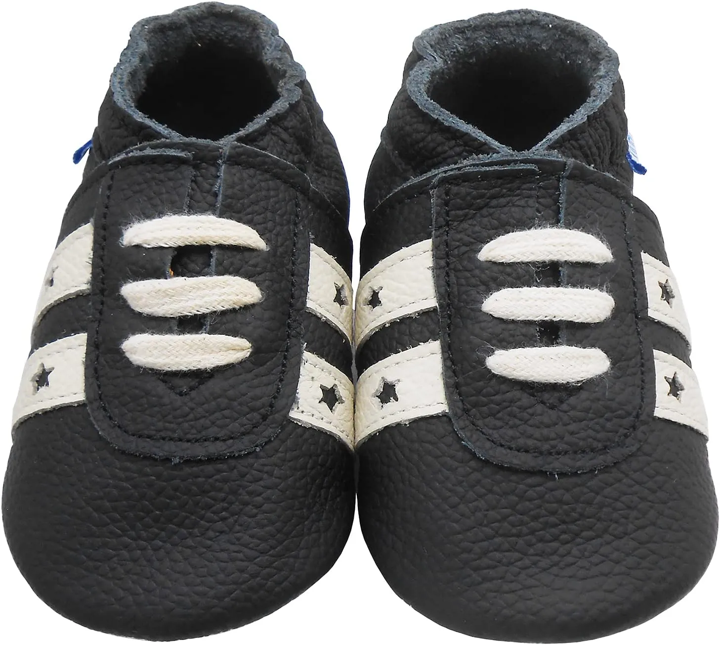 YIHAKIDS Baby Leather Shoes Soft Sole First Walking Moccasins Infants Toddler Boys Girls Crawling Slippers Slip-on Shoes with Elastic Ankle