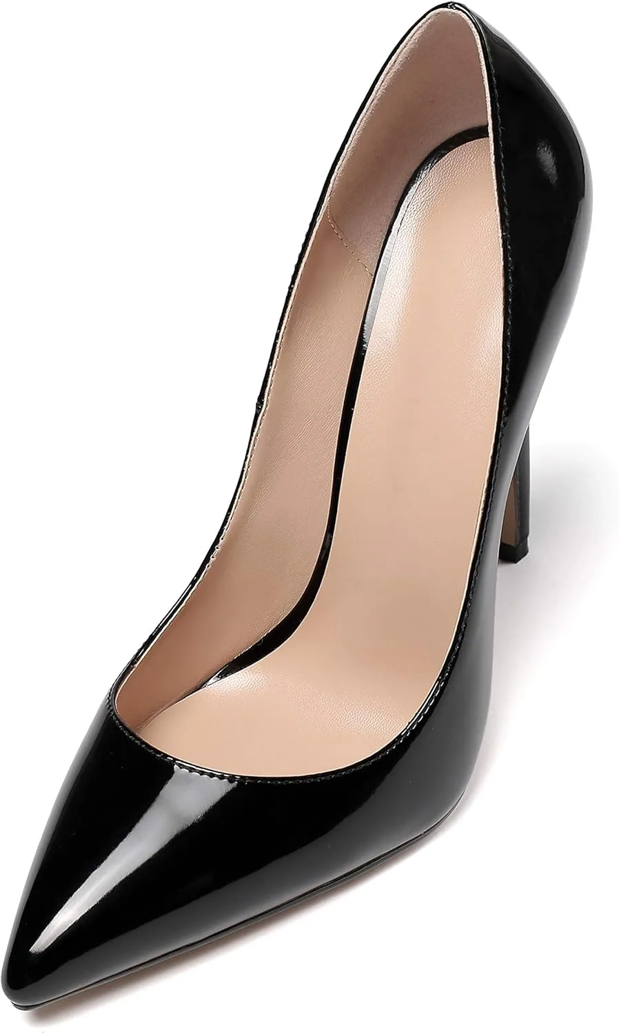 YODEKS Women's Stiletto High Heel Pumps Classic Pointed Toe Shoes Slip On Dress Shoes