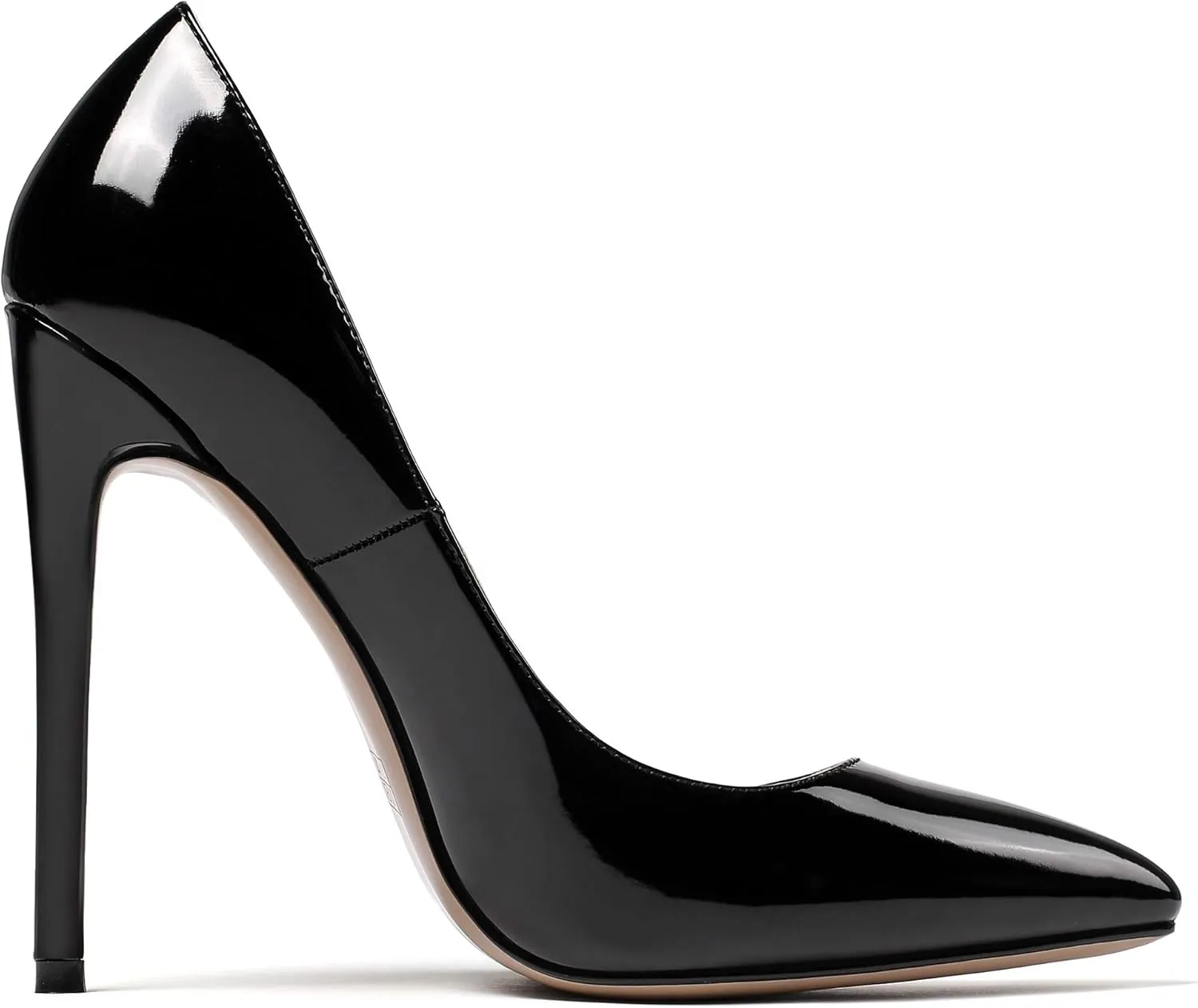 YODEKS Women's Stiletto High Heel Pumps Classic Pointed Toe Shoes Slip On Dress Shoes