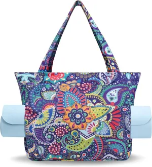 Yoga Mat Bag Yoga Bags and Carriers Fits All Your Stuff Yoga Tote Bag with Zipper Pocket Yoga Mat Carrier Pilates Bag