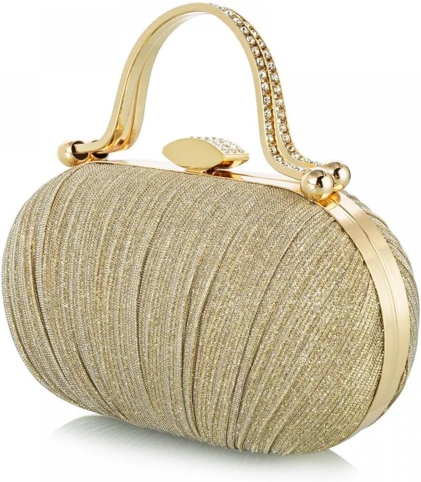 YYW Evening Clutch Bag, Womens Wedding Purse Bridal Prom Handbag Party Bags Sequin Bag